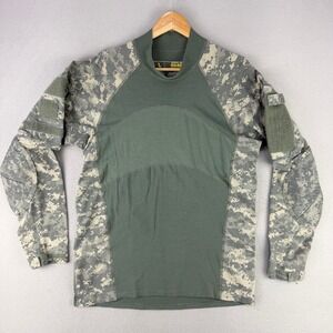 Massif Army Combat Shirt Mens L Green ACU Digital Camo Tactical Flame Resistant